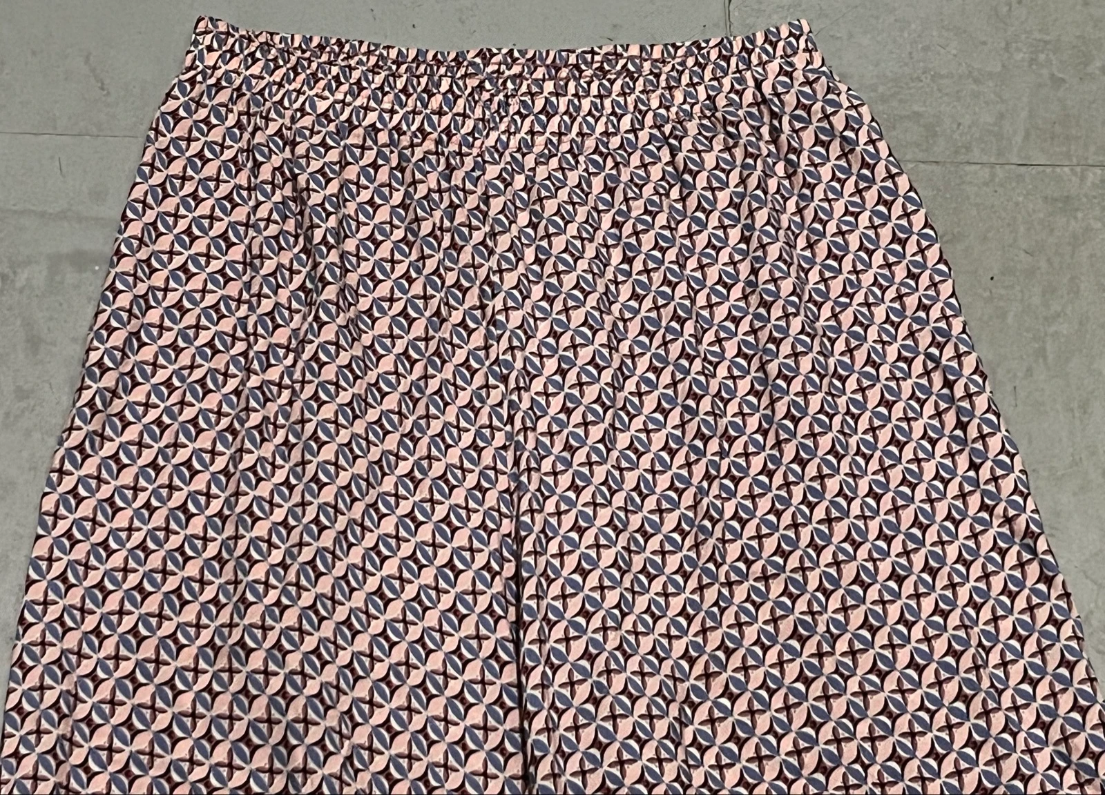 Wide-leg trousers with geometric print – photo 7